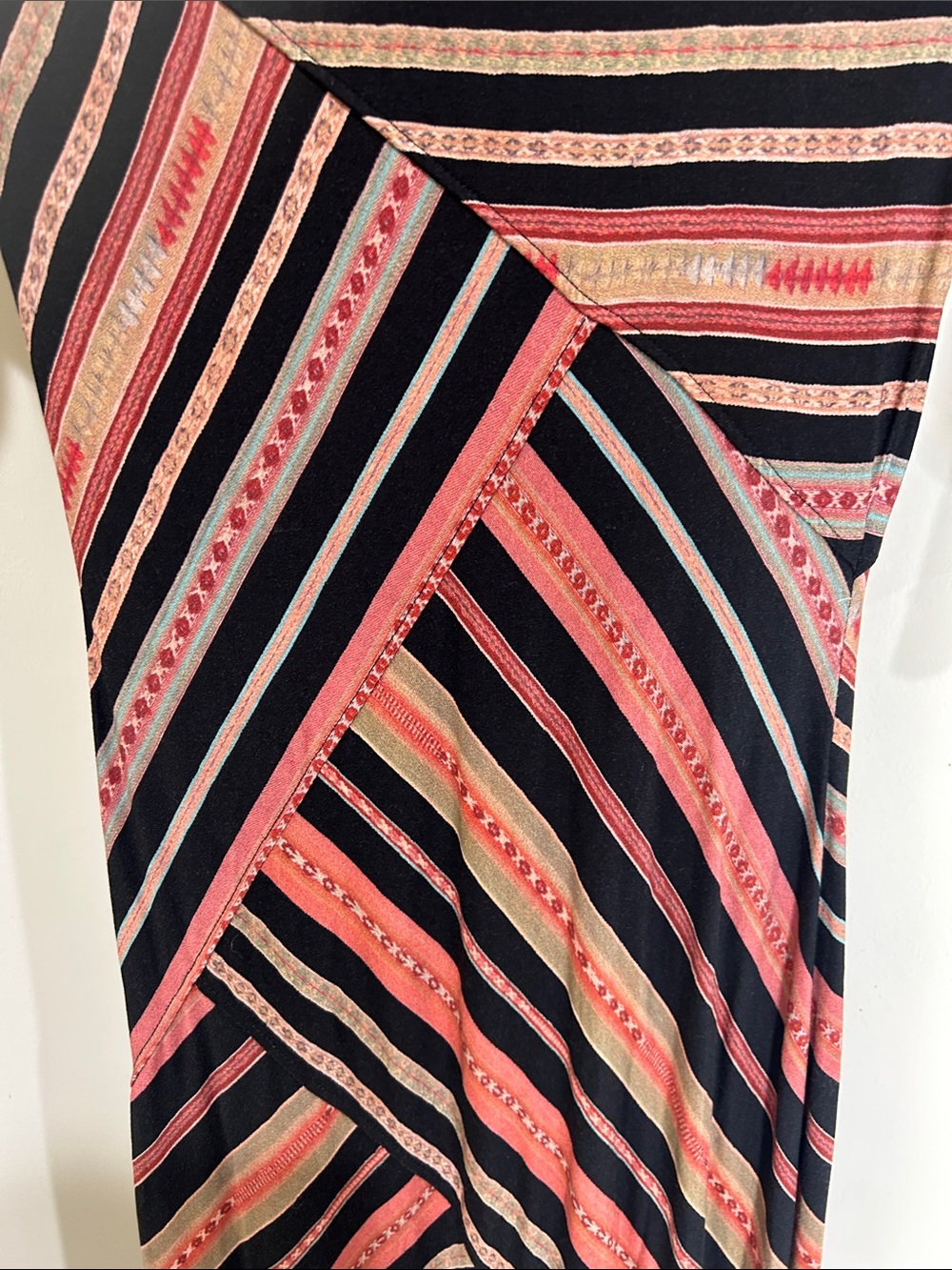 PERUVIAN CONNECTION Monserrato Colorful Maxi Stretch Jersey Size XS - Picture 12 of 16